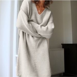 WILFRED Seville sweater dress in light grey